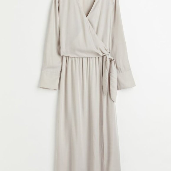 🐣NWT H&M MAMA Nursing Wrap-front Maternity Dress SIZE S - Picture 10 of 10